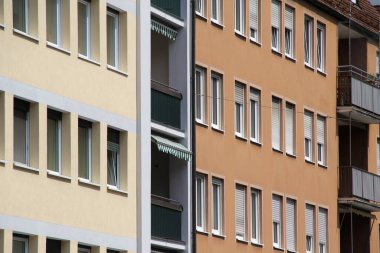 Nuremberg şehir merkezinin mimarisi.