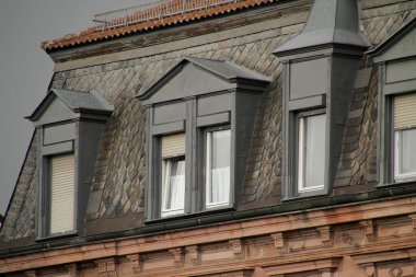 Nuremberg şehir merkezinin mimarisi.