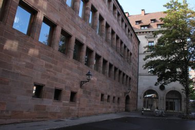 Nuremberg şehir merkezinin mimarisi.
