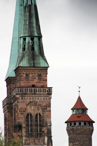 Architectuur Van Oude Binnenstad Van Neurenberg — Stockfoto