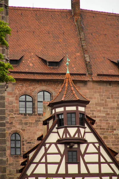 Arquitetura Cidade Velha Nuremberga — Fotografia de Stock