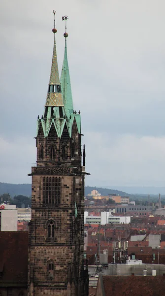 Arquitetura Cidade Velha Nuremberga — Fotografia de Stock