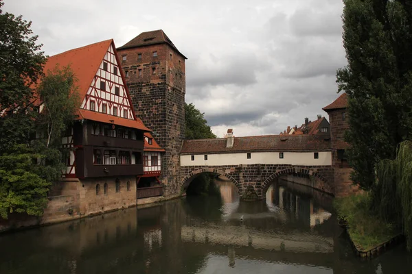 Nürnberg Belvárosának Építészete — Stock Fotó