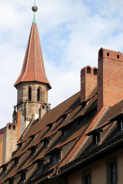 Architecture of the downtown of Nuremberg