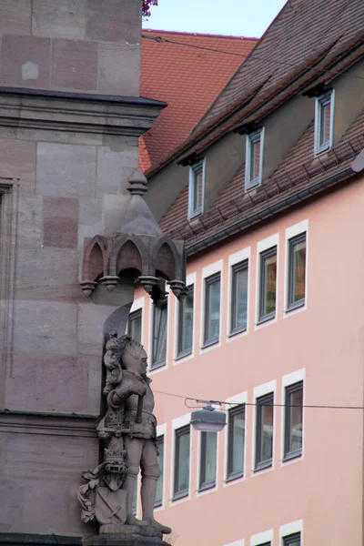 Architektura Centrum Norymbergi — Zdjęcie stockowe