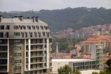 Bilbao şehir merkezinde şehir manzarası