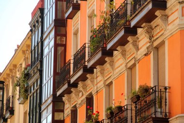 Bilbao şehir merkezinde şehir manzarası