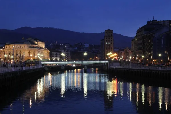 Widok Miasto Centrum Bilbao — Zdjęcie stockowe