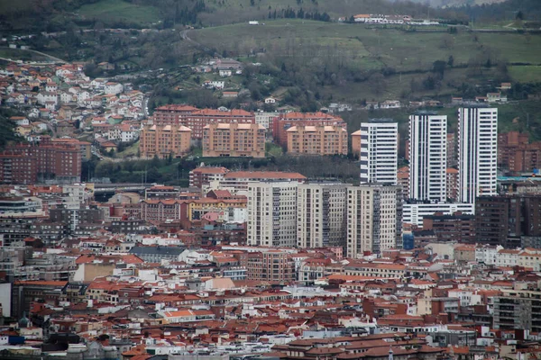 Vista Urbana Centro Bilbau — Fotografia de Stock