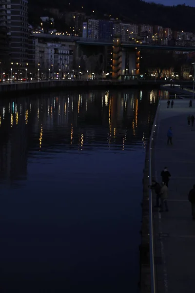 Bilbao Şehrindeki Şehir Manzarası — Stok fotoğraf