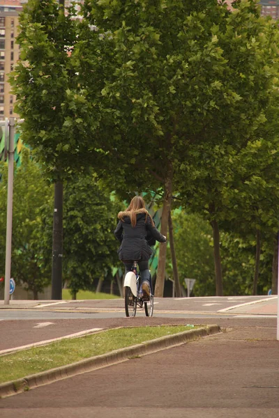 Radfahren Der Stadt Berlin — Stockfoto