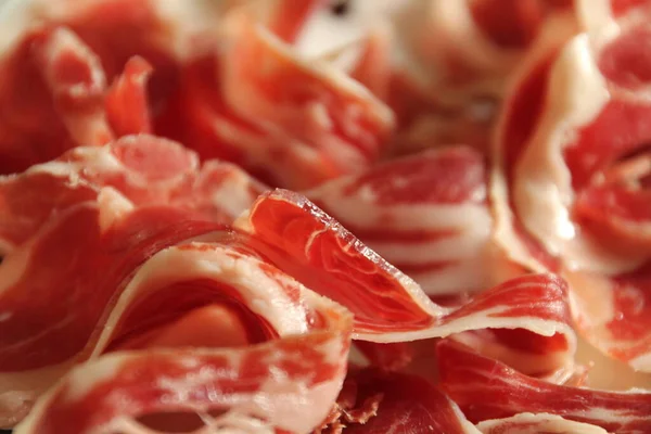 Slices Spanish Curated Ham — Stock Photo, Image