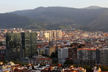 Bilbao şehrinin şehir manzarası