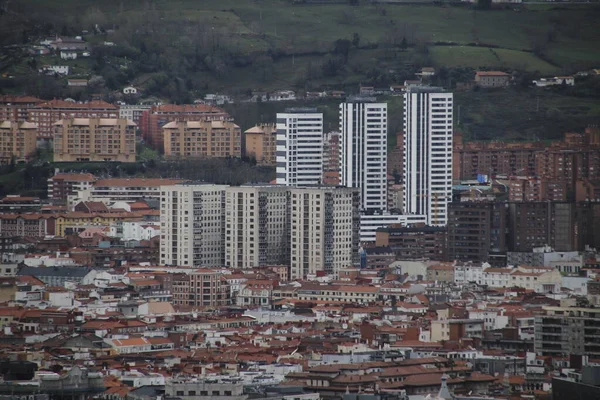 Bilbao Şehrinin Şehir Manzarası — Stok fotoğraf