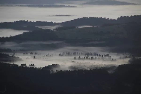 Basque Mountains Foggy Day — Stock Photo, Image