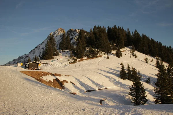 Veduta Aerea Allgu Inverno — Foto Stock