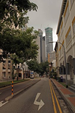 Singapur 'da şehir manzarası