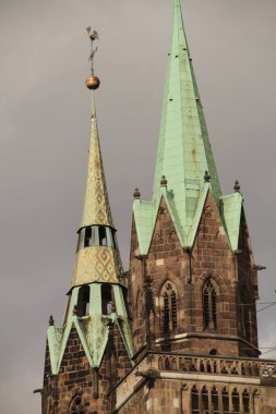 Nuremberg şehir merkezi manzarası