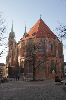Nuremberg şehir merkezi manzarası