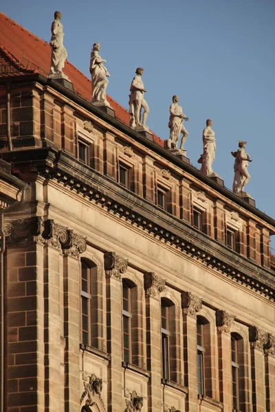Nuremberg Şehir Merkezi Manzarası — Stok fotoğraf