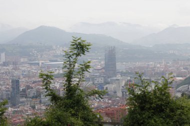 Bilbao şehrindeki şehir manzarası