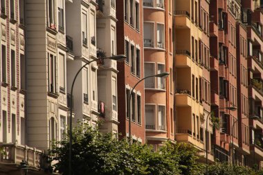 Bilbao şehrindeki şehir manzarası