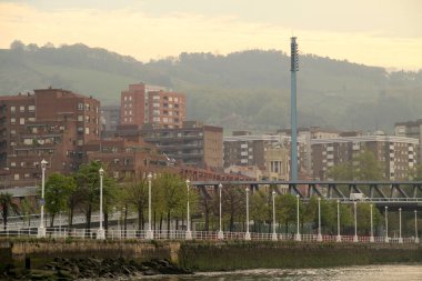 Bilbao şehrindeki şehir manzarası
