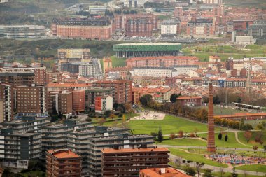 Bilbao şehrindeki şehir manzarası