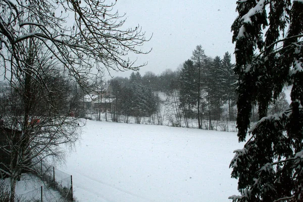 ドイツアルプスの冬の風景 — ストック写真