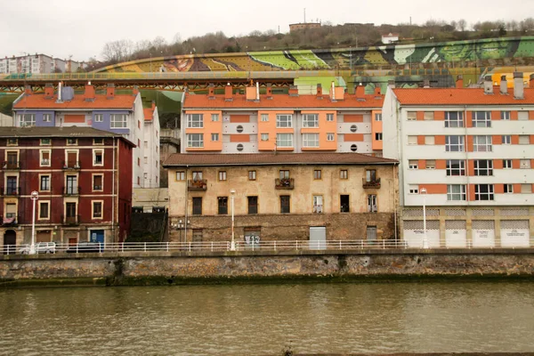 Bilbao Şehrindeki Şehir Manzarası — Stok fotoğraf