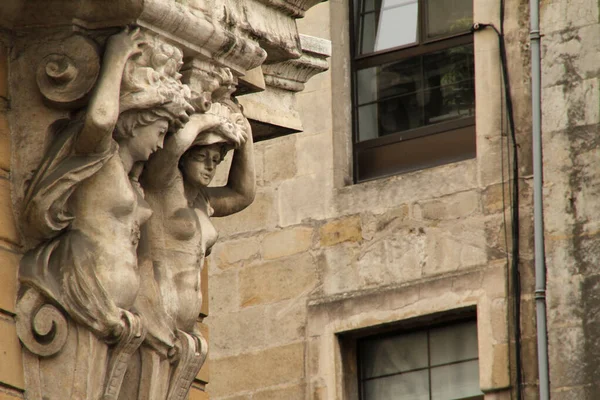 Gebäude Einem Viertel Von Bilbao — Stockfoto