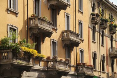 Eski Milano şehrinin mimari mirası.