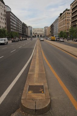 Eski Milano şehrinin mimari mirası.