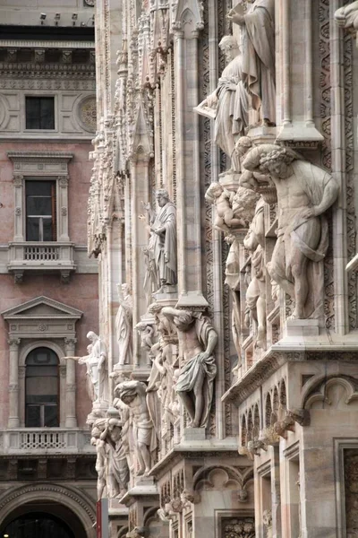 Architektonisches Erbe Der Altstadt Von Mailand — Stockfoto