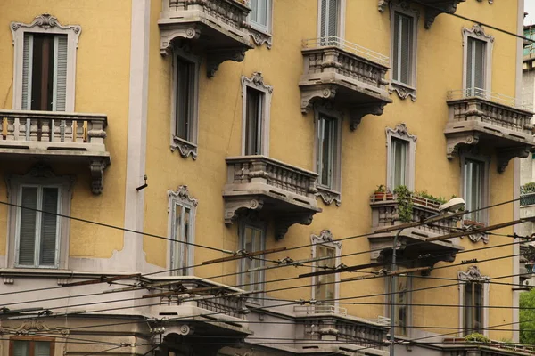Architectonisch Erfgoed Oude Binnenstad Van Milaan — Stockfoto