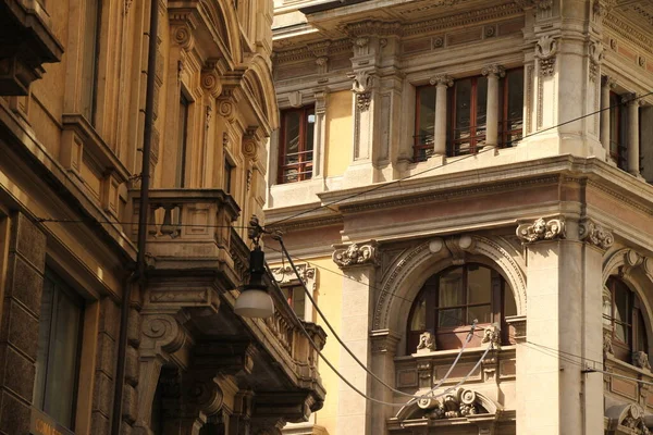 Építészeti Örökség Milánó Óvárosában — Stock Fotó
