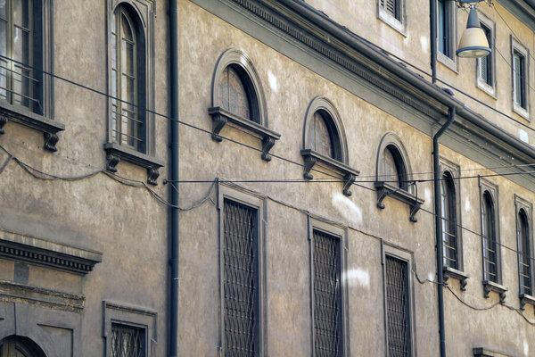 Architectonic heritage in the old town of Milan