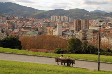 Bilbao şehrinde şehir manzarası