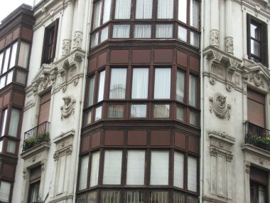 Bilbao şehrinde şehir manzarası