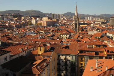 Bilbao şehrinde şehir manzarası