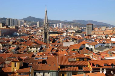 Bilbao şehrinde şehir manzarası