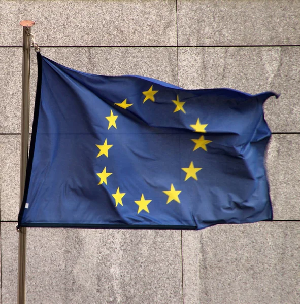 Oficjalna Bandera Unii Europejskiej — Zdjęcie stockowe