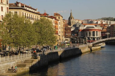 Bilbao şehrinin şehir manzarası