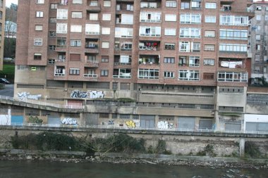 Bilbao şehrindeki şehir manzarası