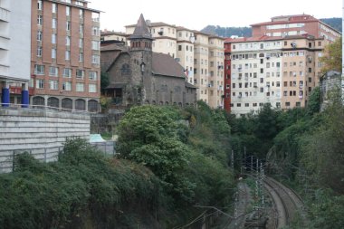 Bilbao şehrindeki şehir manzarası