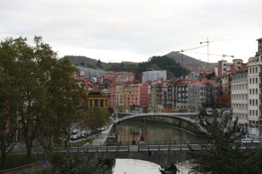 Bilbao şehrindeki şehir manzarası