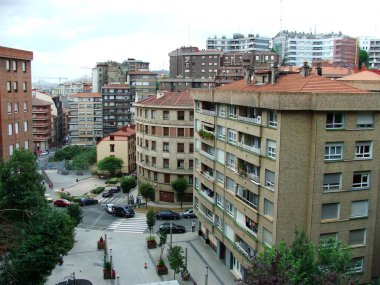 Bilbao şehrindeki şehir manzarası
