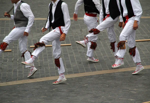 Danza Tradicional Vasca Festival Folclórico — Foto de Stock