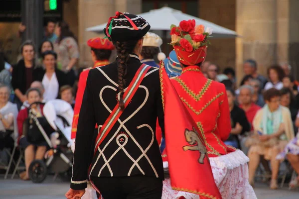 Danza Tradicional Vasca Festival Folclórico —  Fotos de Stock