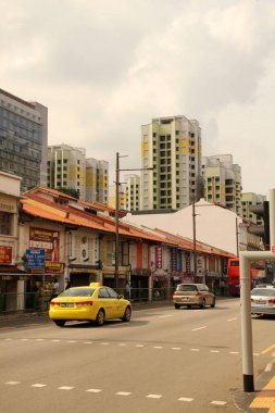 Singapur şehir merkezi manzarası